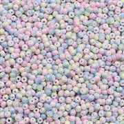 Seed Beads. 3 farvet gradueret. Pastel. 3 mm. 300 stk.